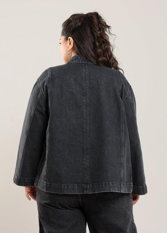  나지라 데님 자켓 카마르 데님 재킷 - NAZEERAH