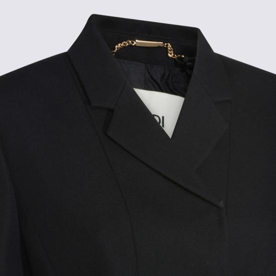  펜디 수트 자켓 울 블레이저 블랙 - FENDI
