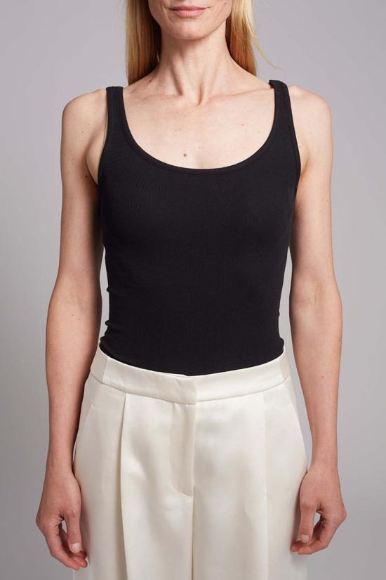  일레븐 식스 민소매 티셔츠 미아 립 탱크 블랙 - ELEVEN SIX