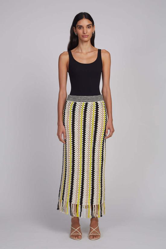  일레븐 식스 민소매 티셔츠 미아 립 탱크 블랙 - ELEVEN SIX