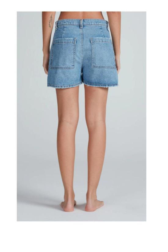  ASKK 뉴욕 데님 팬츠 Askk Ny Virginia Short In Blondie Shorts Blue