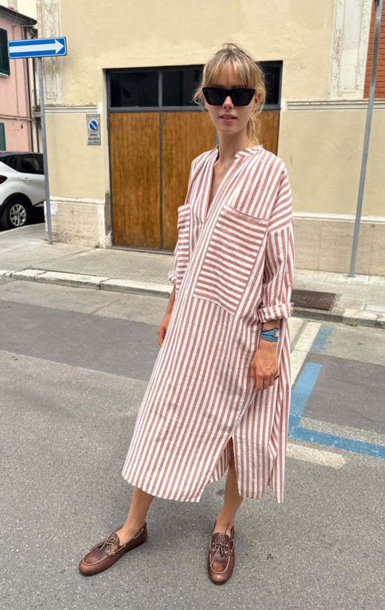  투 롱 원피스 포켓 카프탄 - TWO