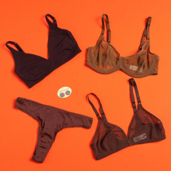  오운브라운 브라 언더와이어 메쉬  빈투 - OWNBROWN