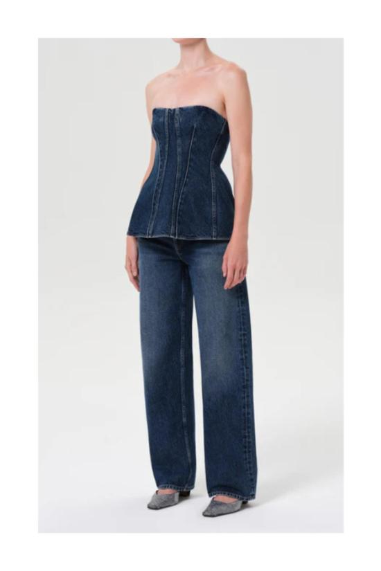  에이골디 블라우스 아골드 라라 코르셋 탑 - AGOLDE