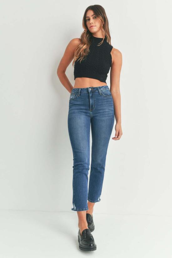  저스트 블랙 데님 데님 팬츠 더 애로우 스트레이트 - JUST BLACK DENIM