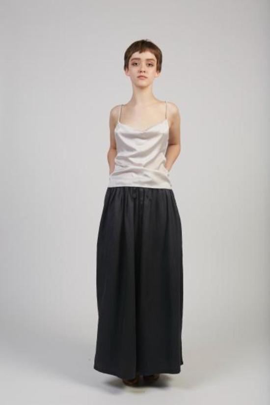  팔로마울 블라우스 팔로마 울 벤베 실크 스트레치 탑 실버 - PALOMA WOOL