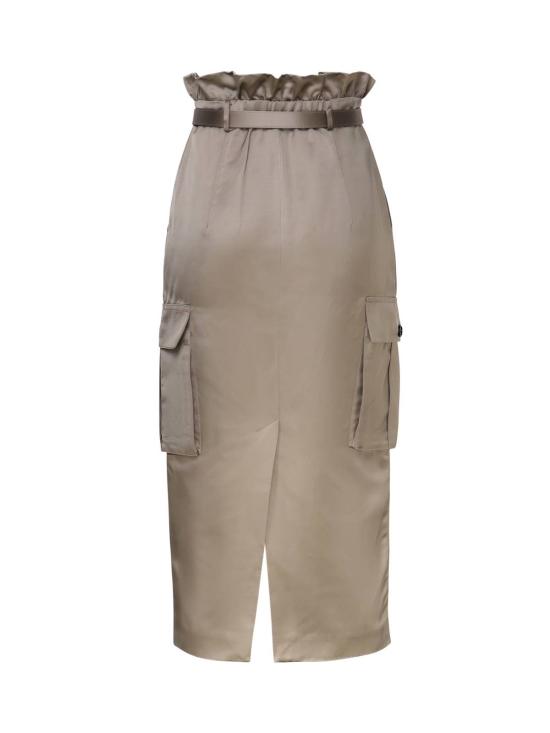  셀프 포트레이트 미디 스커트 카고  아미 그린 - SELF PORTRAIT