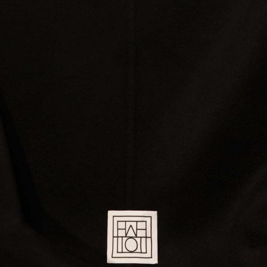  토템 코트 울  블랙