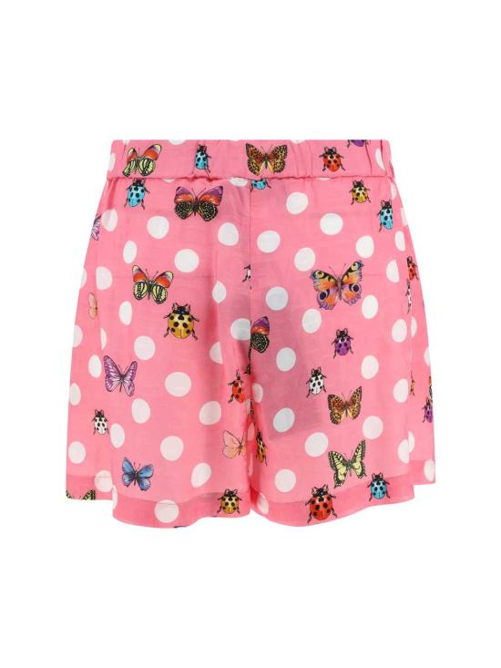  베르사체 숏팬츠 나비 무늬 반바지 로사+멀티컬러 - VERSACE