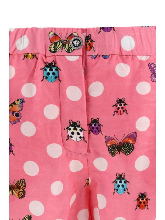  베르사체 숏팬츠 나비 무늬 반바지 로사+멀티컬러 - VERSACE