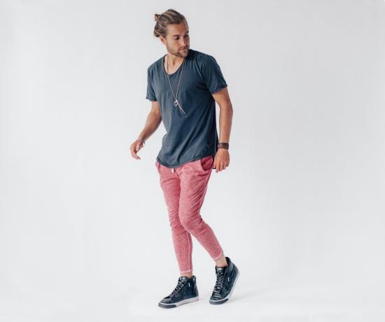  크로우 컬렉티브 트레이닝/조거 팬츠 크로우 콜렉티브 저니 팬츠 레드 록스 - CROW COLLECTIVE