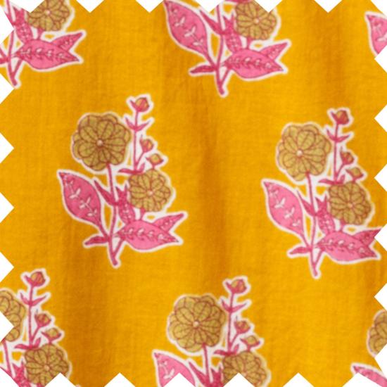  [키즈] Beet World 원피스 키즈 비트 월드 와이드 칼라 긴팔 로우 웨이스트 드레스 (머스타드/핑크) - OTHER BRANDS