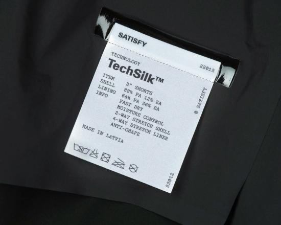  새티스파이 숏팬츠 Satisfy Tech Silk 3인치 반바지 - SATISFY