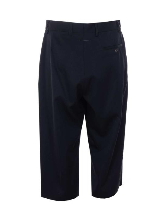  MM6 메종마르지엘라 숏팬츠 Mm6 메종 마르지엘라 버진 울 쇼츠 블랙 - MM6 MAISON MARGIELA