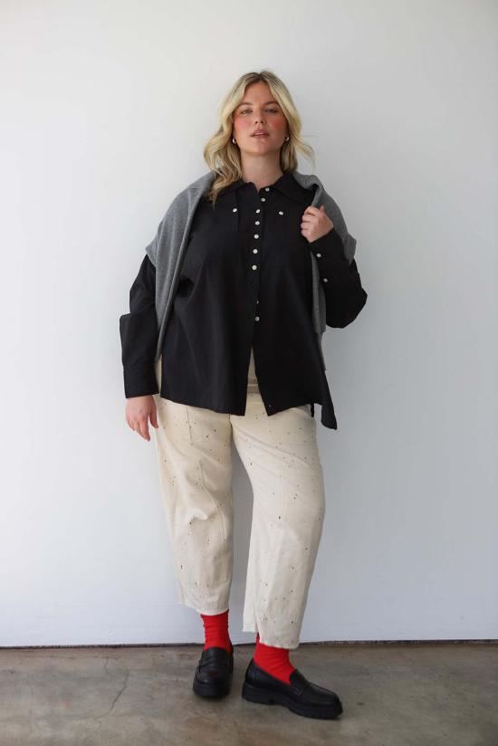  Noble 스트레이트 팬츠 노블 아티스트 팬츠 스플래터 프린트 - OTHER BRANDS