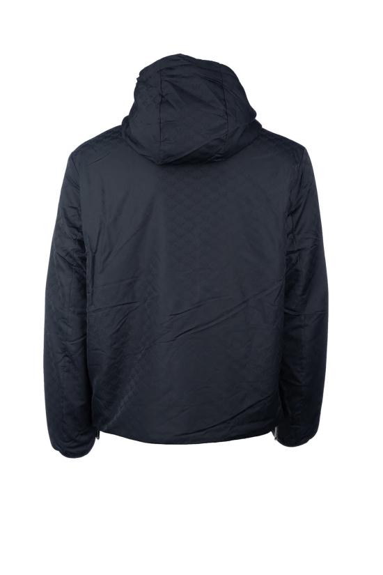  엠포리오 아르마니 자켓 후드 나일론 재킷 블루 - EMPORIO ARMANI