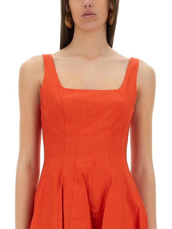  스타우드 숏 원피스 웰스 미니 드레스 레드 - STAUD