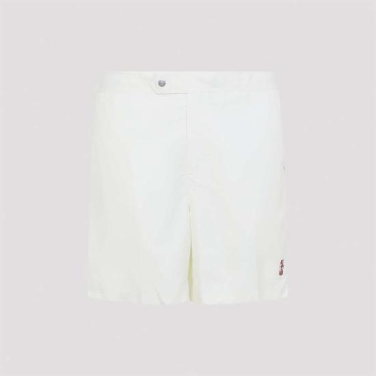  브루넬로 쿠치넬리 스윔팬츠 자수 버튼 수영 반바지 파나마 - BRUNELLO CUCINELLI