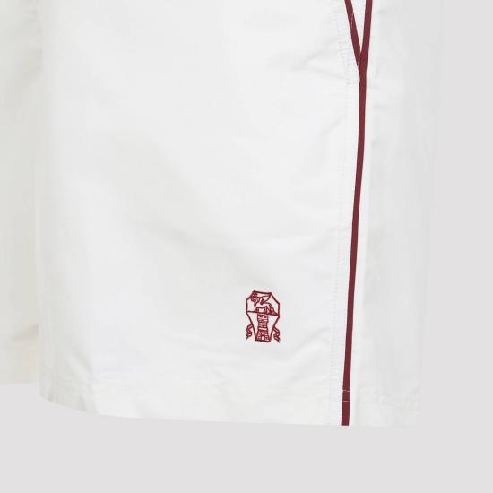  브루넬로 쿠치넬리 스윔팬츠 자수 버튼 수영 반바지 파나마 - BRUNELLO CUCINELLI