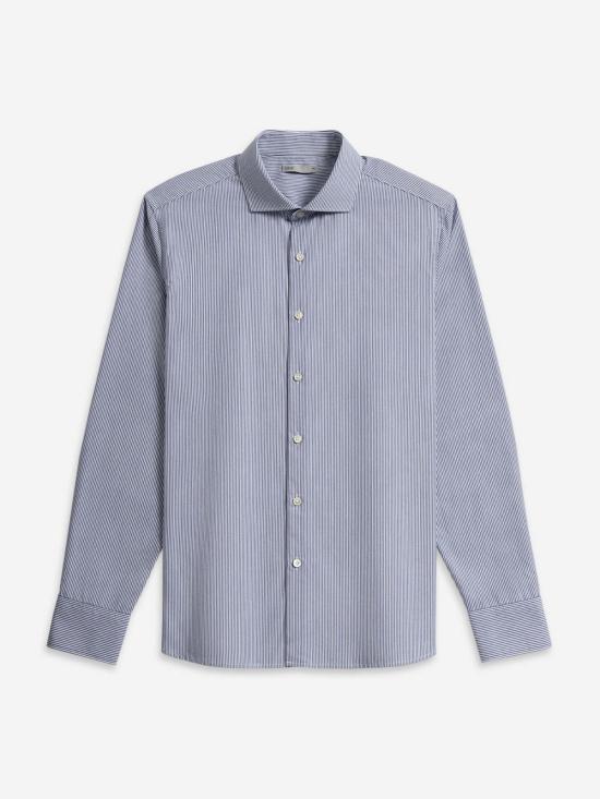  O.N.S 긴팔 셔츠 아서 벵갈 스트라이프  밝은 흰색/중간 파란색 스트라이프