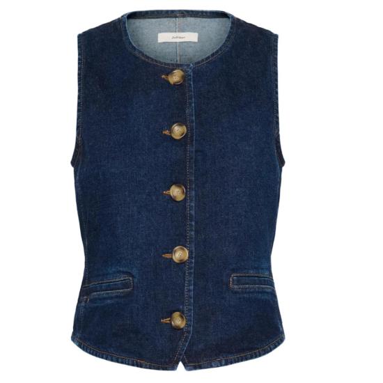  Inwear 베스트 인웨어 나날 W 데님 웨이스트코트 다크 워시