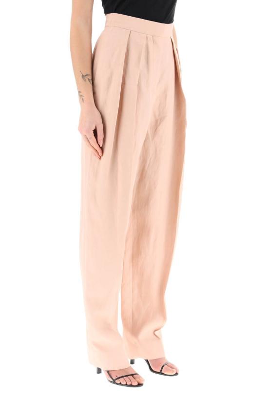  스텔라 맥카트니 스트레이트 팬츠 스텔라 매카트니 앞주름  로즈 (핑크) - STELLA MCCARTNEY