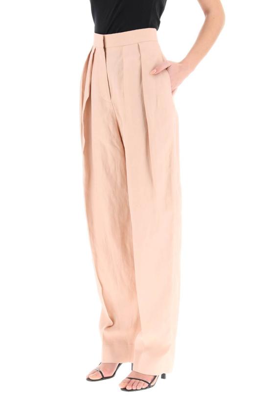  스텔라 맥카트니 스트레이트 팬츠 스텔라 매카트니 앞주름  로즈 (핑크) - STELLA MCCARTNEY