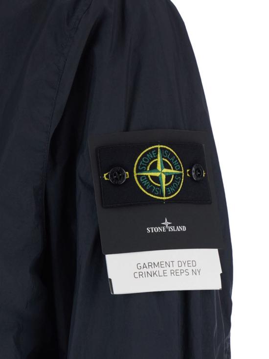  스톤 아일랜드 자켓 지퍼 블라우스 재킷 (블루) - STONE ISLAND