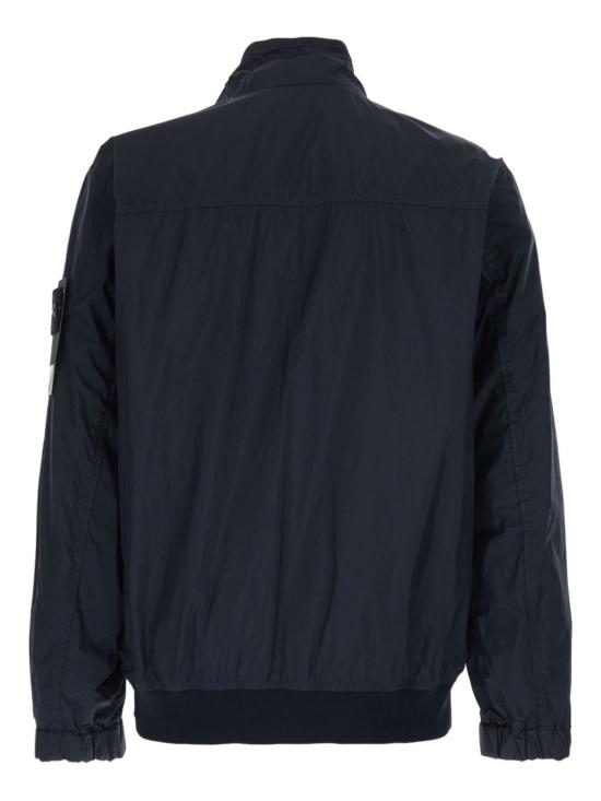  스톤 아일랜드 자켓 지퍼 블라우스 재킷 (블루) - STONE ISLAND