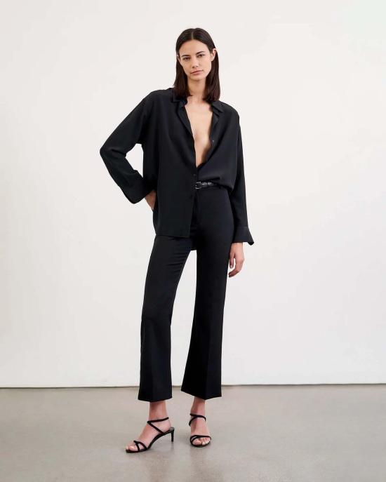  닐리로탄 데님 셔츠 닐리 로탄 줄리엔 셔츠 블랙 - NILI LOTAN