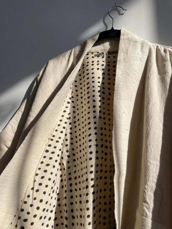  Happy French Gang 코트 해피 프렌치 갱 화이트  인사이드 도트 - OTHER BRANDS