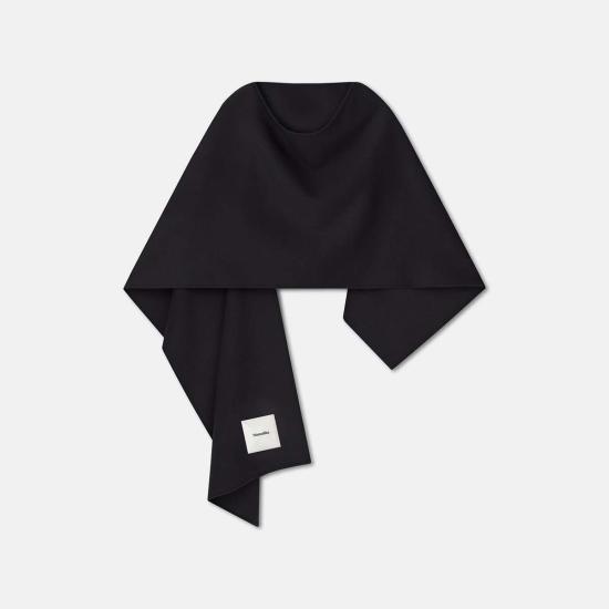  나누슈카 머플러/스카프 카민 숄 블랙 - NANUSHKA