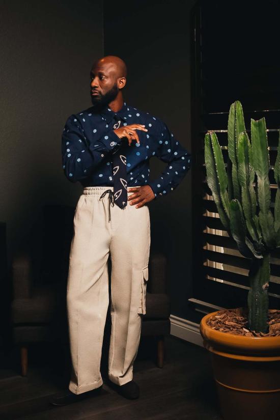  Post-Imperial 긴팔 셔츠 포스트 임페리얼 아자  인디고/스카이 - POST IMPERIAL