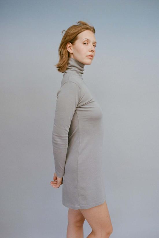  질 로드리게즈 숏 원피스 길 로드리게즈 터틀넥 롱사이즈 벨뷰 미니 드레스 - GIL RODRIGUEZ