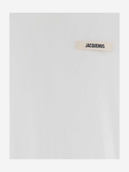  자크뮈스 긴팔 티셔츠 로고  화이트 - JACQUEMUS