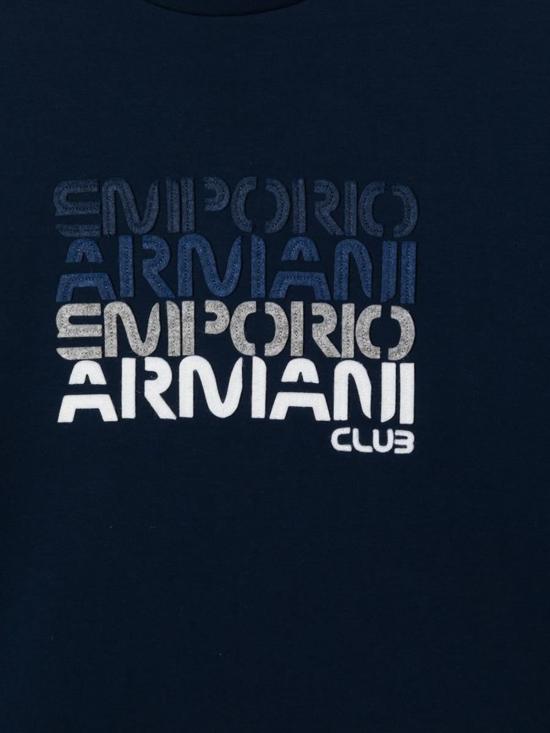  [키즈] 엠포리오 아르마니 풀오버 아동용 스웨트셔츠 블루 - EMPORIO ARMANI