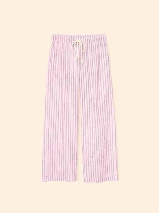  시레나 스트레이트 팬츠 Xirena Brinna 팬츠 블러쉬 체리 스트라이프 - XIRENA