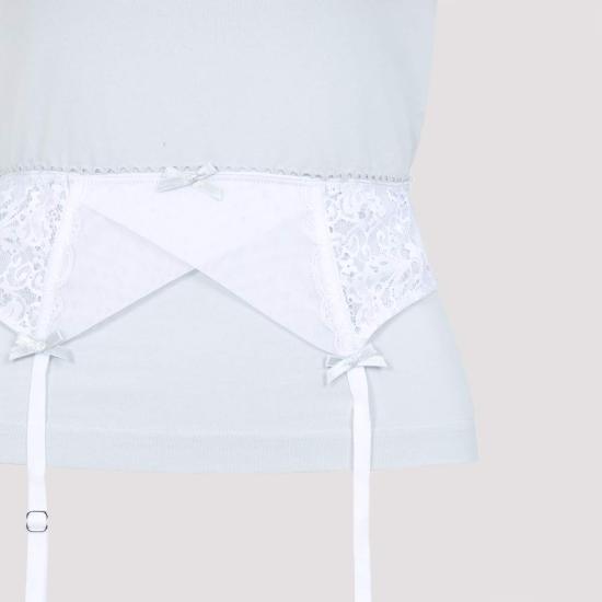  발렌시아가 반팔 티셔츠 초크 스트레치 코튼 티셔츠 더티 화이트 - BALENCIAGA