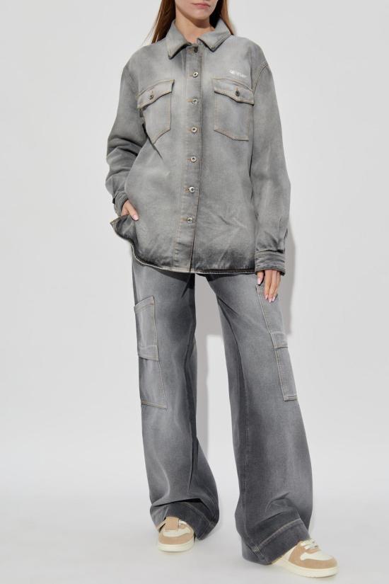  오프화이트 탑 데님 셔츠 - OFF WHITE