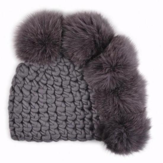  미샤램퍼트 모자 미샤 램퍼트 실버 포호크 + 그레이 XL 폼스 - MISCHA LAMPERT