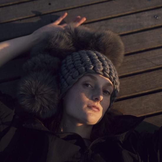  미샤램퍼트 모자 미샤 램퍼트 실버 포호크 + 그레이 XL 폼스 - MISCHA LAMPERT