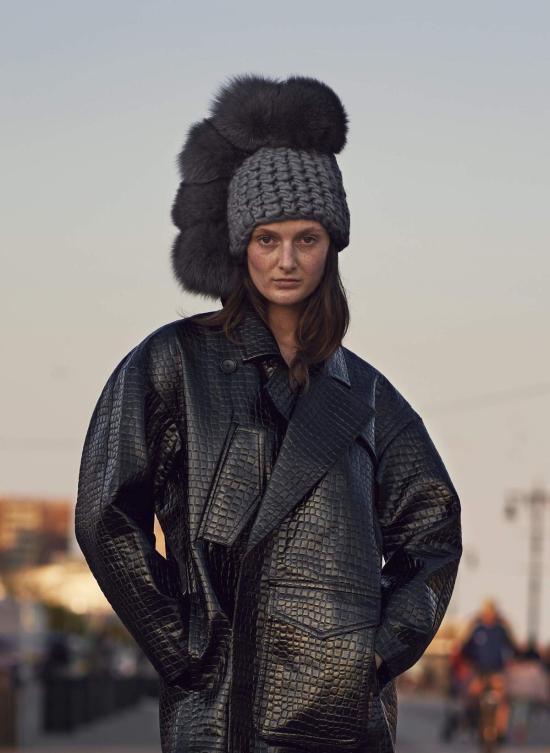  미샤램퍼트 모자 미샤 램퍼트 실버 포호크 + 그레이 XL 폼스 - MISCHA LAMPERT