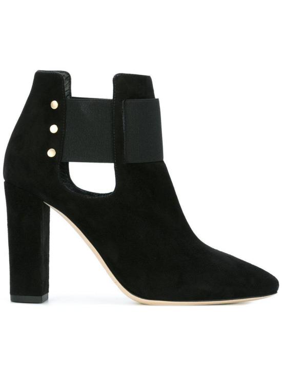  지미추 부츠 머시 95 스웨이드 앵클  블랙 - JIMMY CHOO