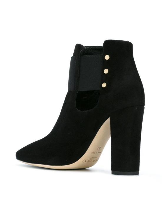  지미추 부츠 머시 95 스웨이드 앵클  블랙 - JIMMY CHOO