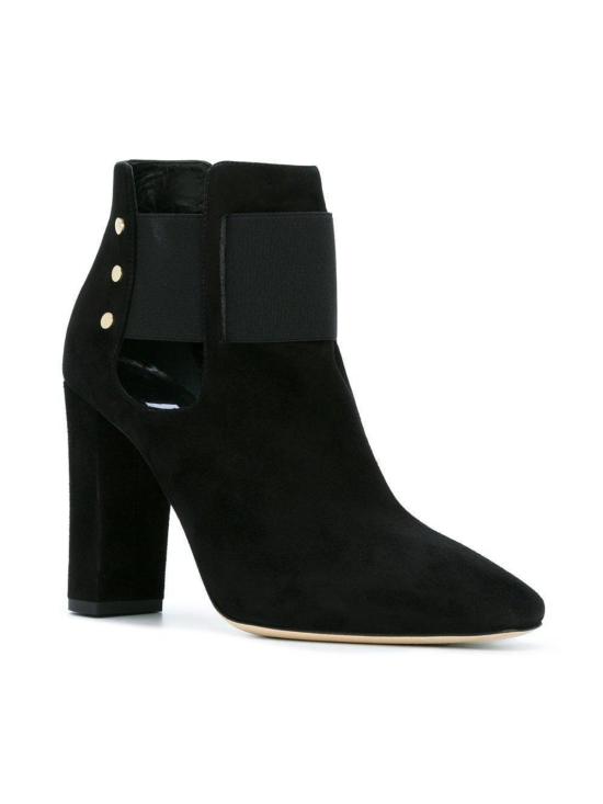  지미추 부츠 머시 95 스웨이드 앵클  블랙 - JIMMY CHOO