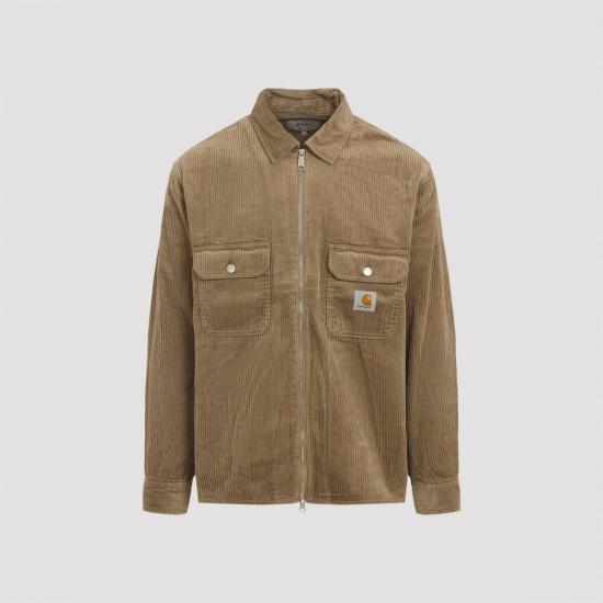  칼하트 자켓 카하트 윕 레이놀드 셔츠 재킷 가죽 브라운 - CARHARTT