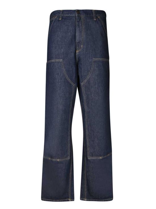  칼하트 데님 팬츠 카하트 다크 블루 데님 더블 니 팬츠 블루