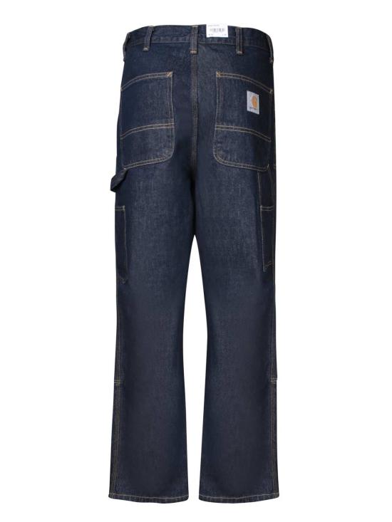  칼하트 데님 팬츠 카하트 다크 블루 데님 더블 니 팬츠 블루 - CARHARTT