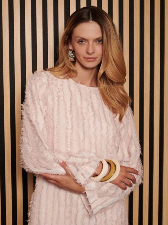  Gospell 숏 원피스 고스펠 제타 텍스처드 미니 드레스 베이비 핑크 - OTHER BRANDS