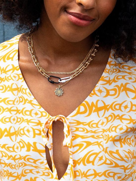  레이첼 길버트 목걸이/팬던트 길버트 데이지 목걸이 14k 금도금 - RACHEL GILBERT